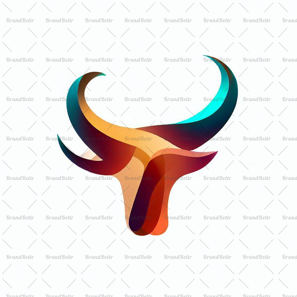 Abstrakte Stierhörner